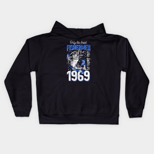 Gift for 51 Years Old Fishing Fisherman 1969 51st Birthday Kids Hoodie